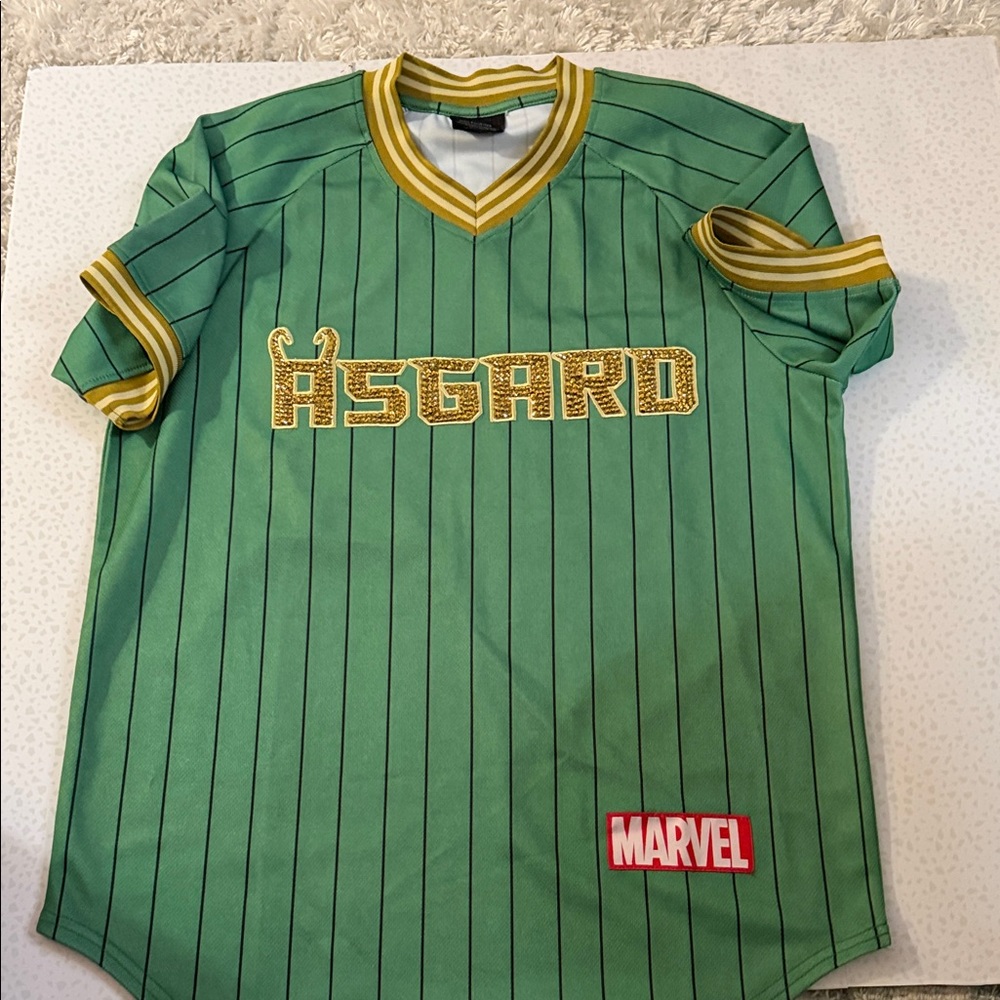 Marvel Loki jersey. customized blinge. New size small.  Never worn.